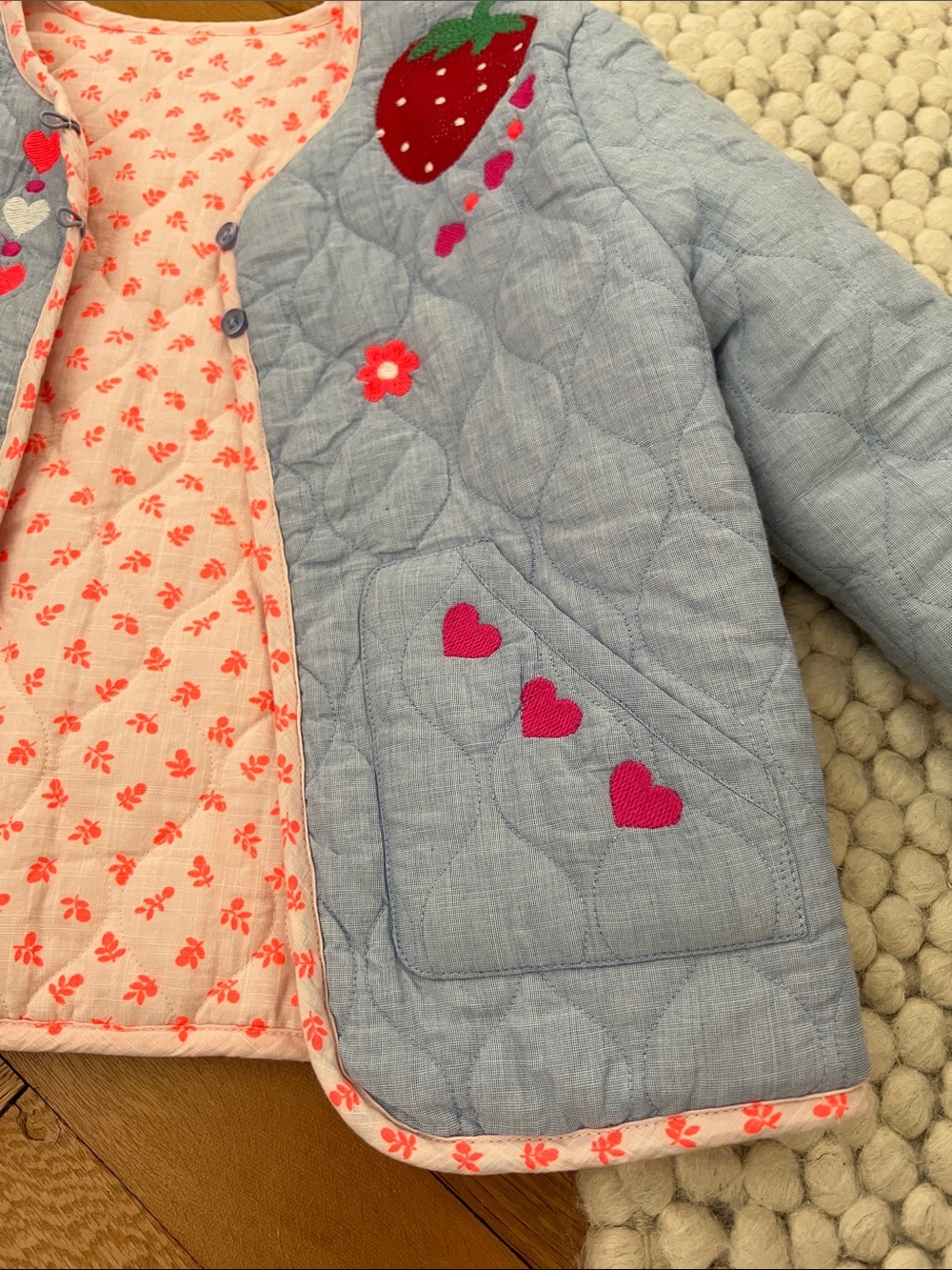Mini Boden Quilted Jacket - Picture 7 of 11